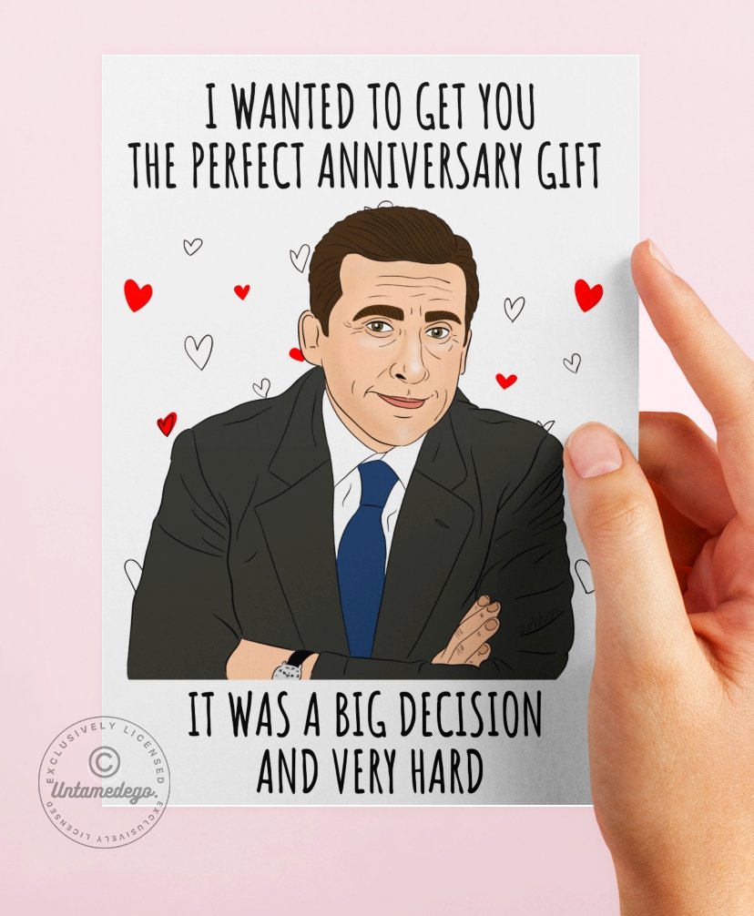 That's What She Said Anniversary Card- Michael Greeting Card - UntamedEgo LLC.