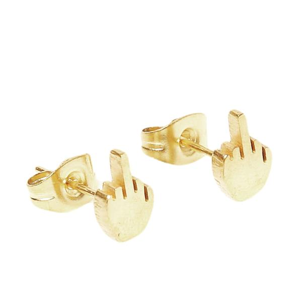 The Middle Finger Stud Earrings - UntamedEgo LLC.