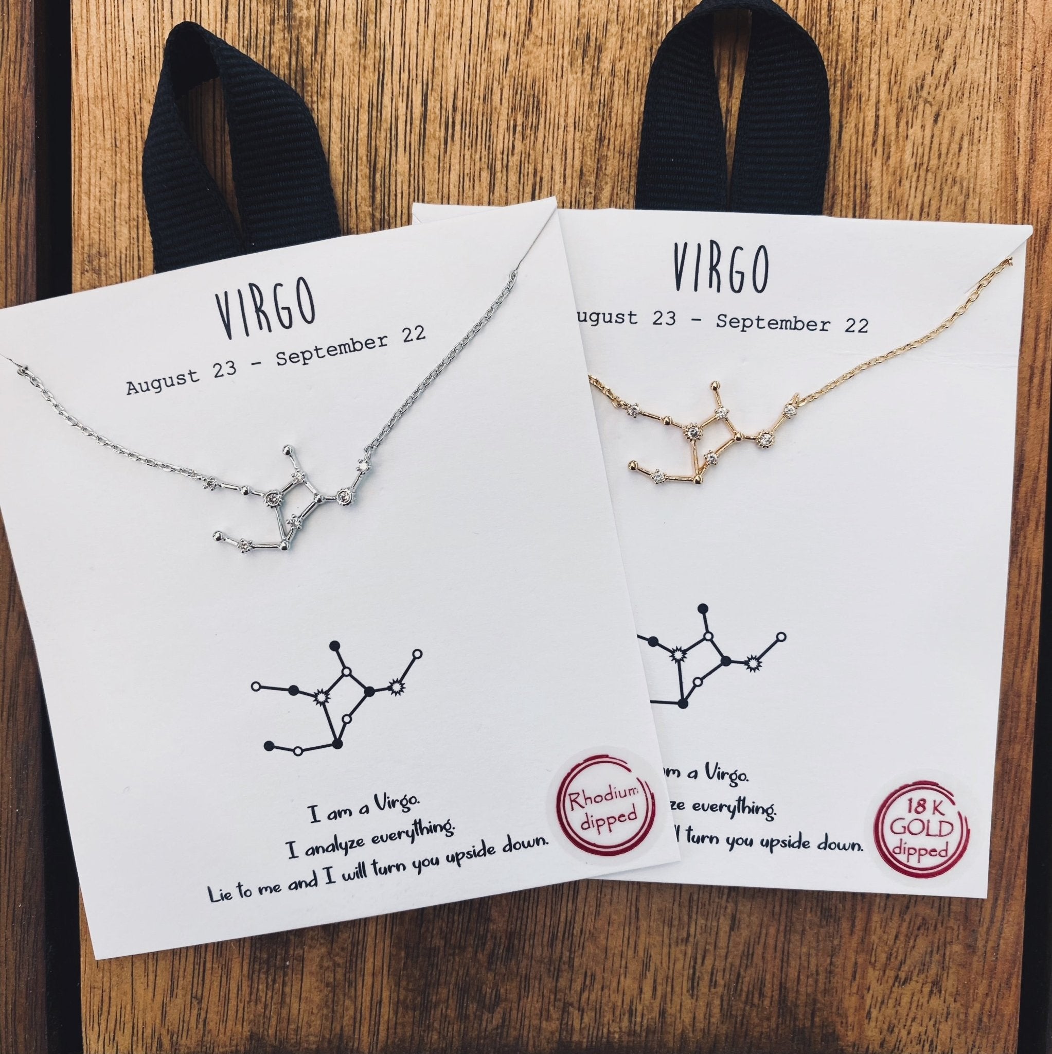 Virgo Constellation Star Charm Necklace - UntamedEgo LLC.