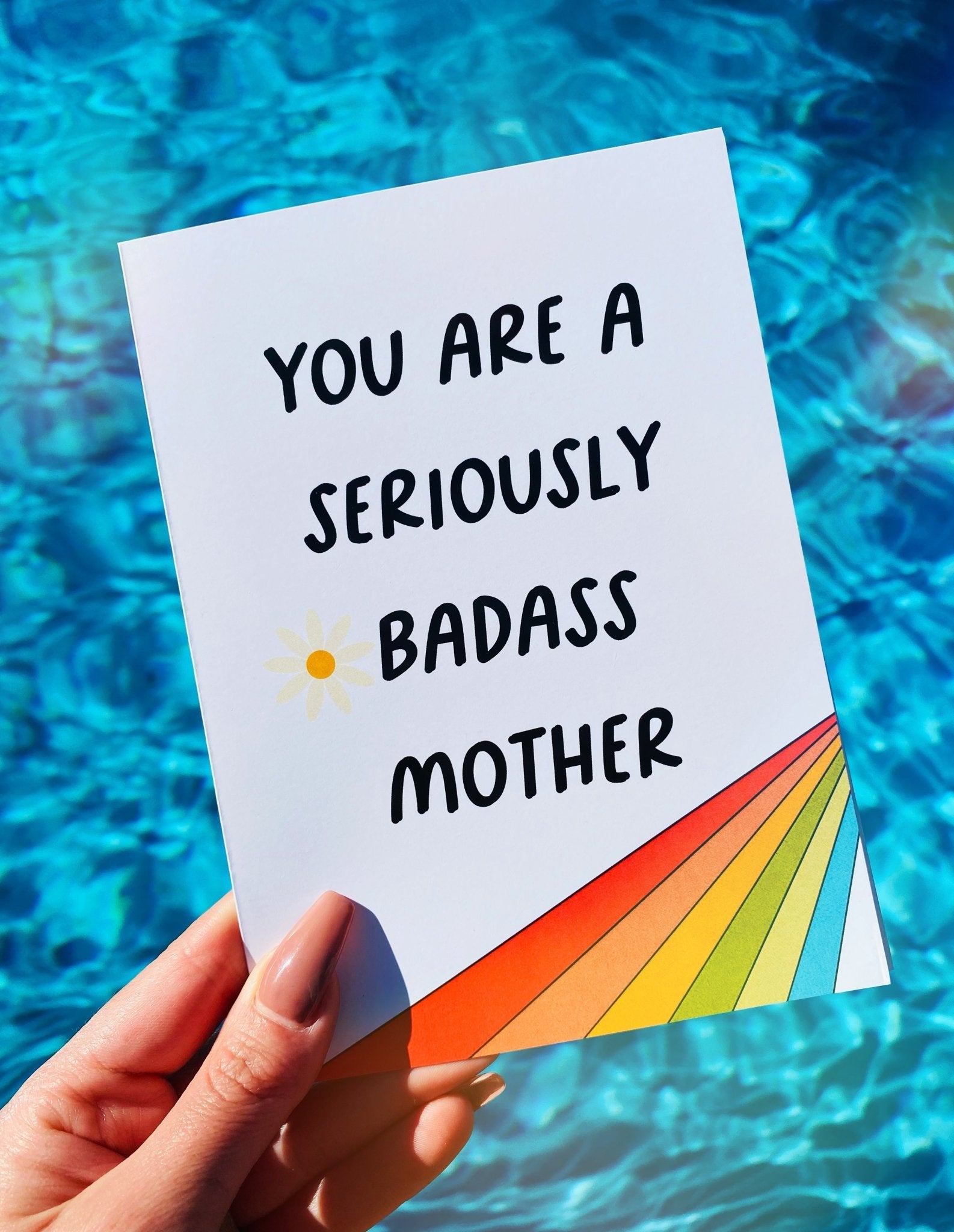 You Are A Seriously Badass Mother Greeting Card - UntamedEgo LLC.