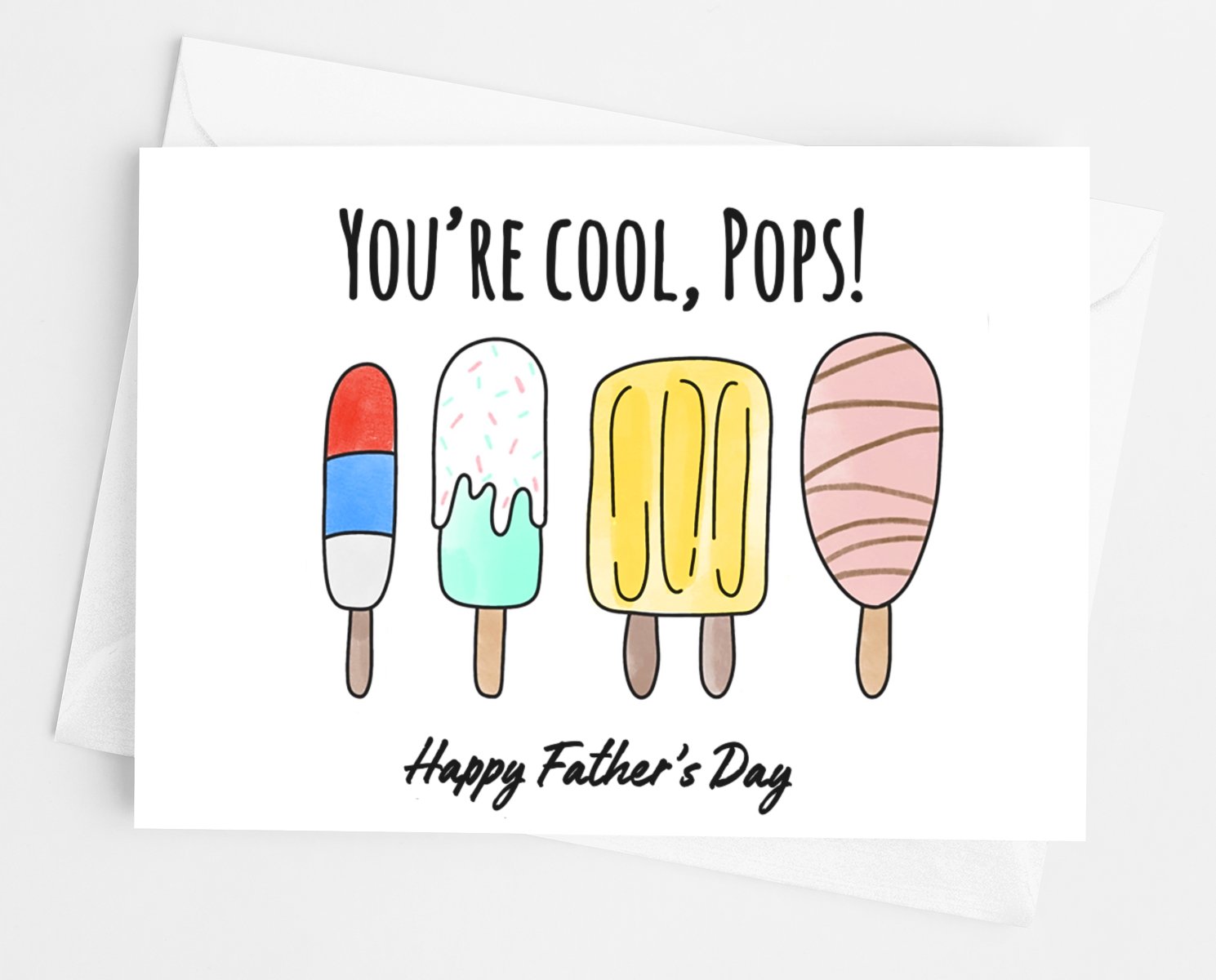You're Cool Pops Father's Day Card - UntamedEgo LLC.