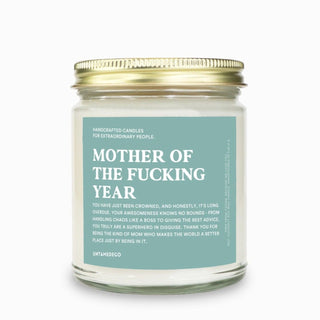 Mother Of The Fucking Year Message Candle
