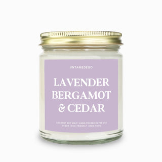 Lavender Bergamot & Cedar Candle