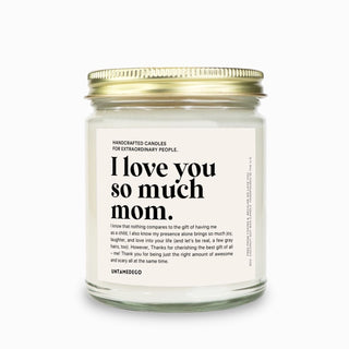 I Love You So Much Funny Message Candle