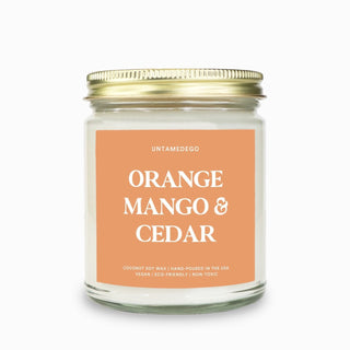 Orange Mango & Cedar Candle