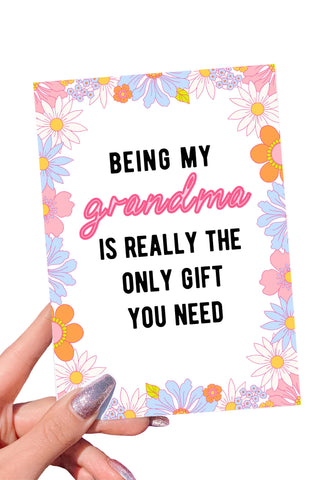 Being My Grandma Mother's Day Card