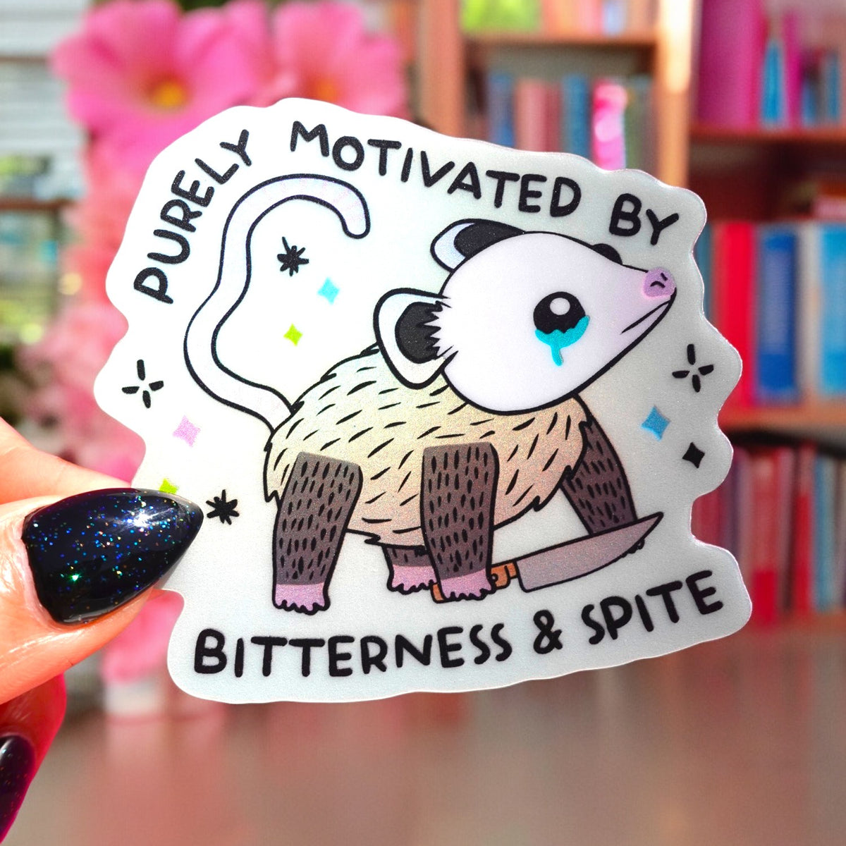 Purely Motivated By Bitterness & Spite Sticker – UntamedEgo LLC.
