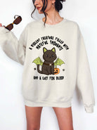 A Violent Creature Filled With Hateful Thoughts And A Lust For Blood Crew Halloween Sweatshirt - UntamedEgo LLC.