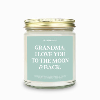 Grandma I Love You To The Moon And Back Candle