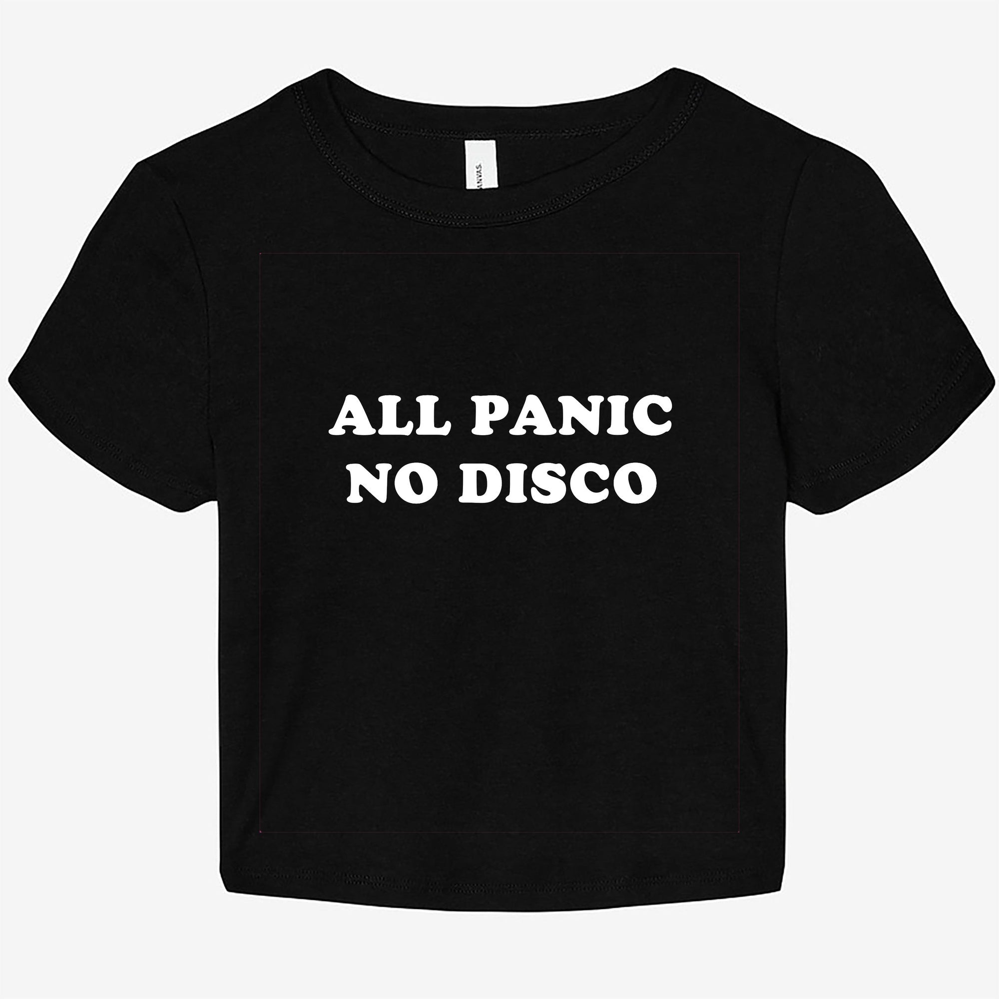 All Panic No Disco Graphic Baby Tee - UntamedEgo LLC.