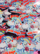 Always Filled with Rage Waterproof Vinyl Sticker – Holographic Funny Bunny Chainsaw Decal - UntamedEgo LLC.