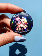 Anarchist Pin Pack – Limited Drop - Holographic Pastel Buttons Pin pack (Set of 6) - UntamedEgo LLC.