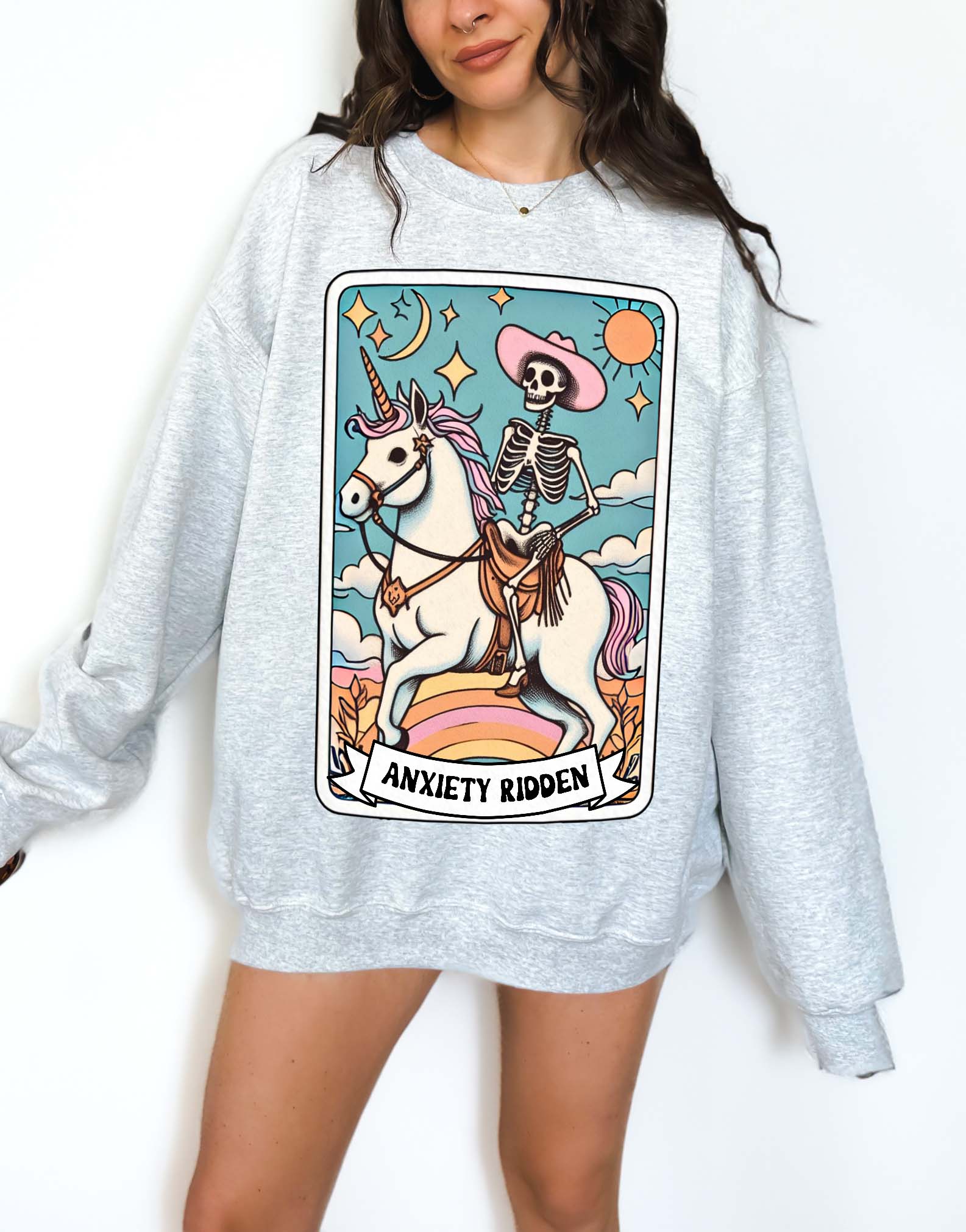 Anxiety Ridden Crew Sweatshirt - UntamedEgo LLC.