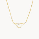Aquarius Zodiac 14k Gold Dipped Necklace - UntamedEgo LLC.