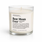 Best Mom Ever Glass Candle - UntamedEgo LLC.