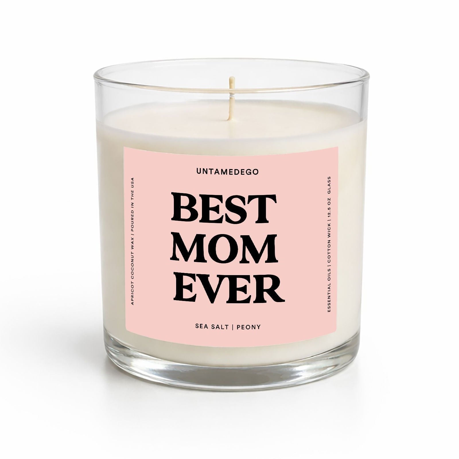 Best Mom Ever Mother's Day Glass Candle - UntamedEgo LLC.