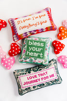 Bless Your Heart Needlepoint Pillow - UntamedEgo LLC.
