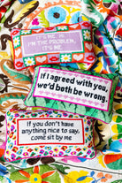 Both Be Wrong Needlepoint Pillow - UntamedEgo LLC.