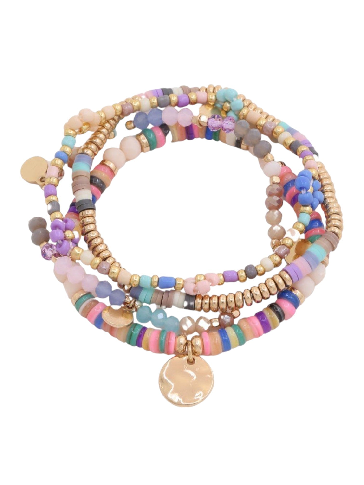 Candy Colored Beaded Bracelet Set - UntamedEgo LLC.