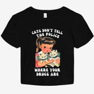 Cats Don't Tell The Police Where Your Drugs Are Graphic Baby Tee - UntamedEgo LLC.