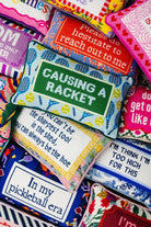 Causing A Racket Needlepoint Pillow - UntamedEgo LLC.