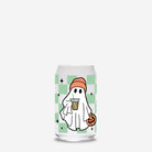 Checkered Ghost Halloween Glass Can 16oz - UntamedEgo LLC.