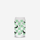 Checkered Ghost Halloween Glass Can 16oz - UntamedEgo LLC.