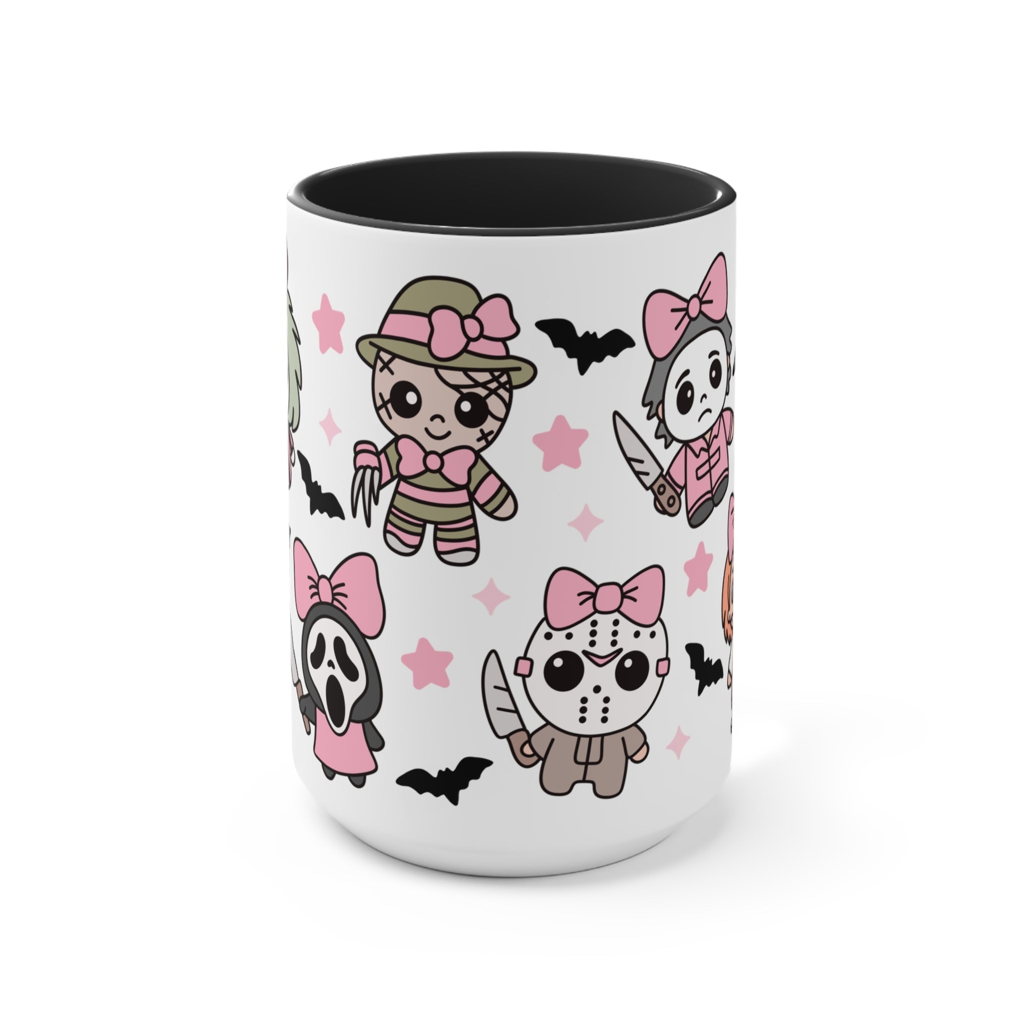 Chibi Killers Pastel Pink Halloween Mug - UntamedEgo LLC.
