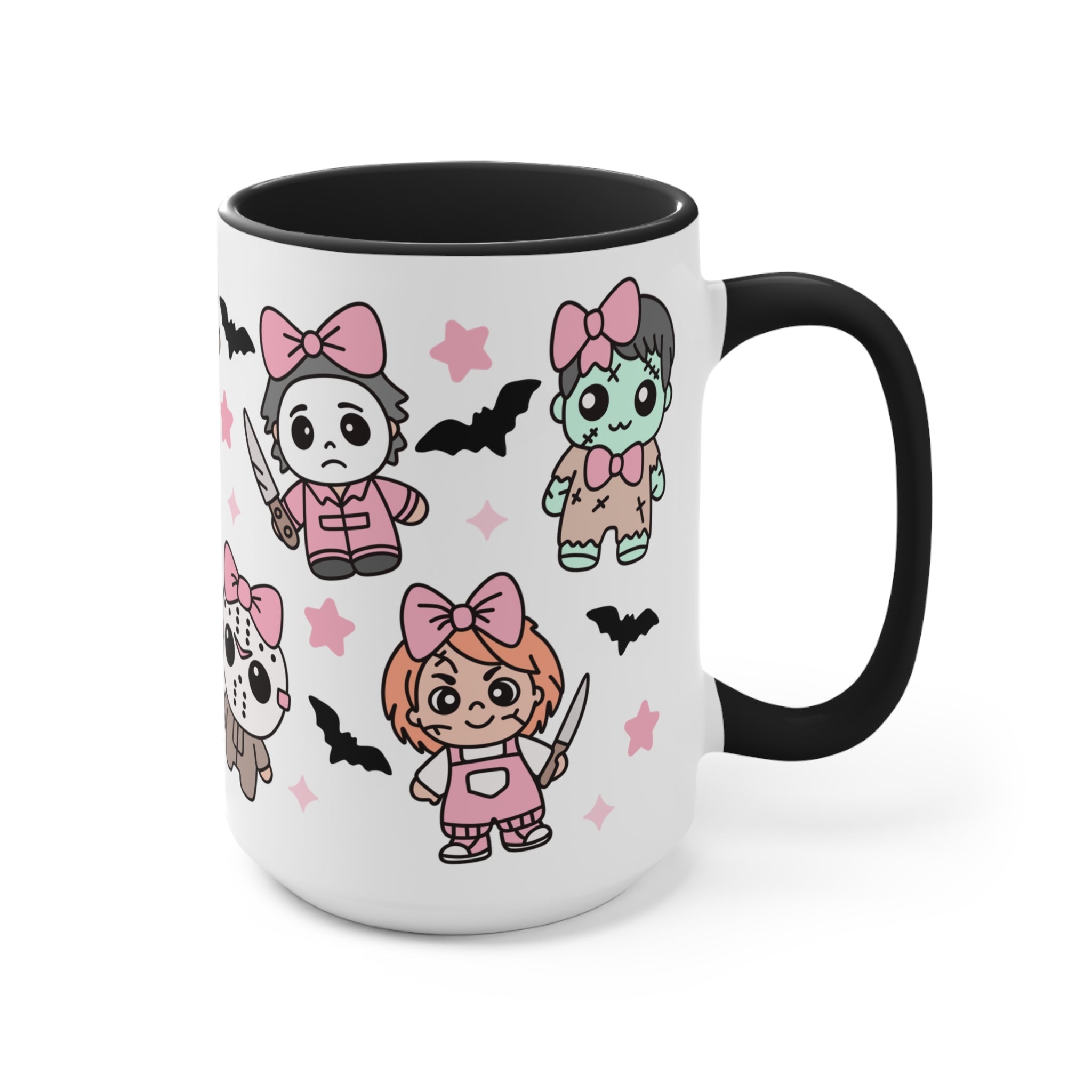 Chibi Killers Pastel Pink Halloween Mug - UntamedEgo LLC.