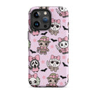 Chibi Killers Pastel Pink Halloween Tough Case for iPhone® - UntamedEgo LLC.