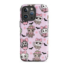 Chibi Killers Pastel Pink Halloween Tough Case for iPhone® - UntamedEgo LLC.