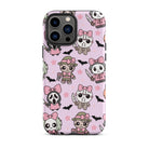 Chibi Killers Pastel Pink Halloween Tough Case for iPhone® - UntamedEgo LLC.