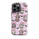 Chibi Killers Pastel Pink Halloween Tough Case for iPhone® - UntamedEgo LLC.