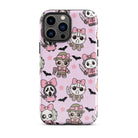 Chibi Killers Pastel Pink Halloween Tough Case for iPhone® - UntamedEgo LLC.