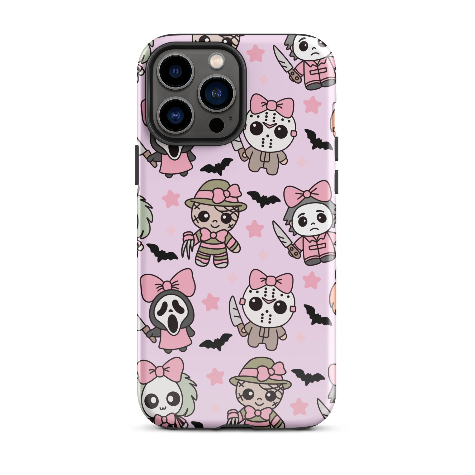 Chibi Killers Pastel Pink Halloween Tough Case for iPhone® - UntamedEgo LLC.