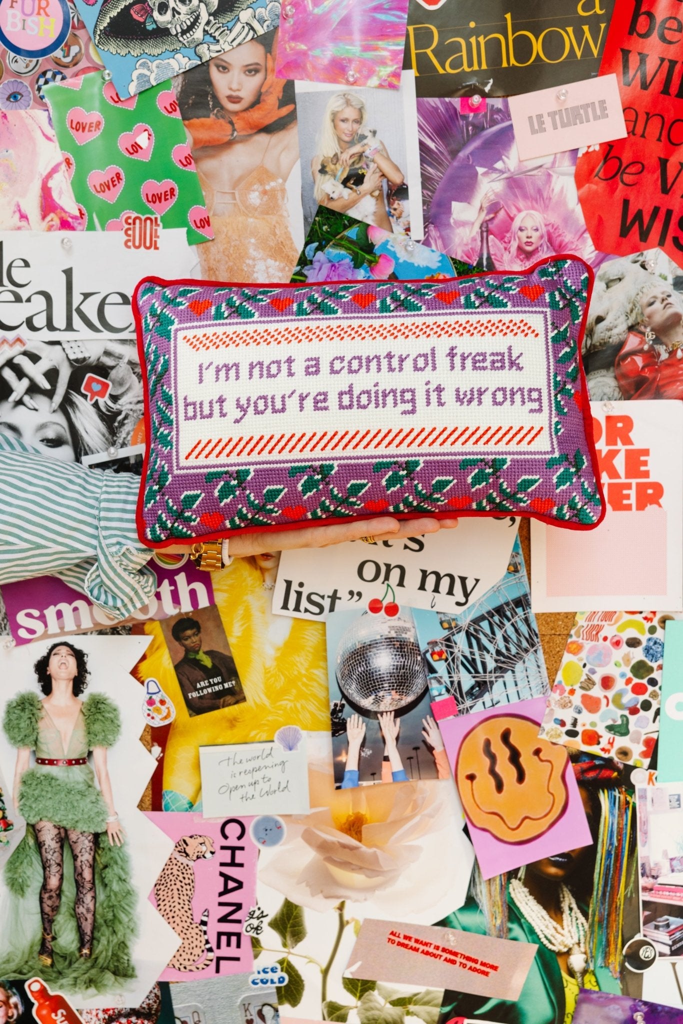Control Freak Needlepoint Pillow - UntamedEgo LLC.