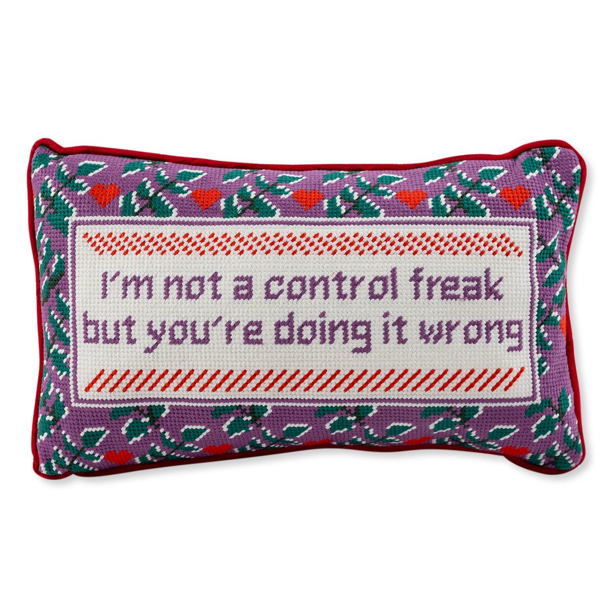 Control Freak Needlepoint Pillow - UntamedEgo LLC.