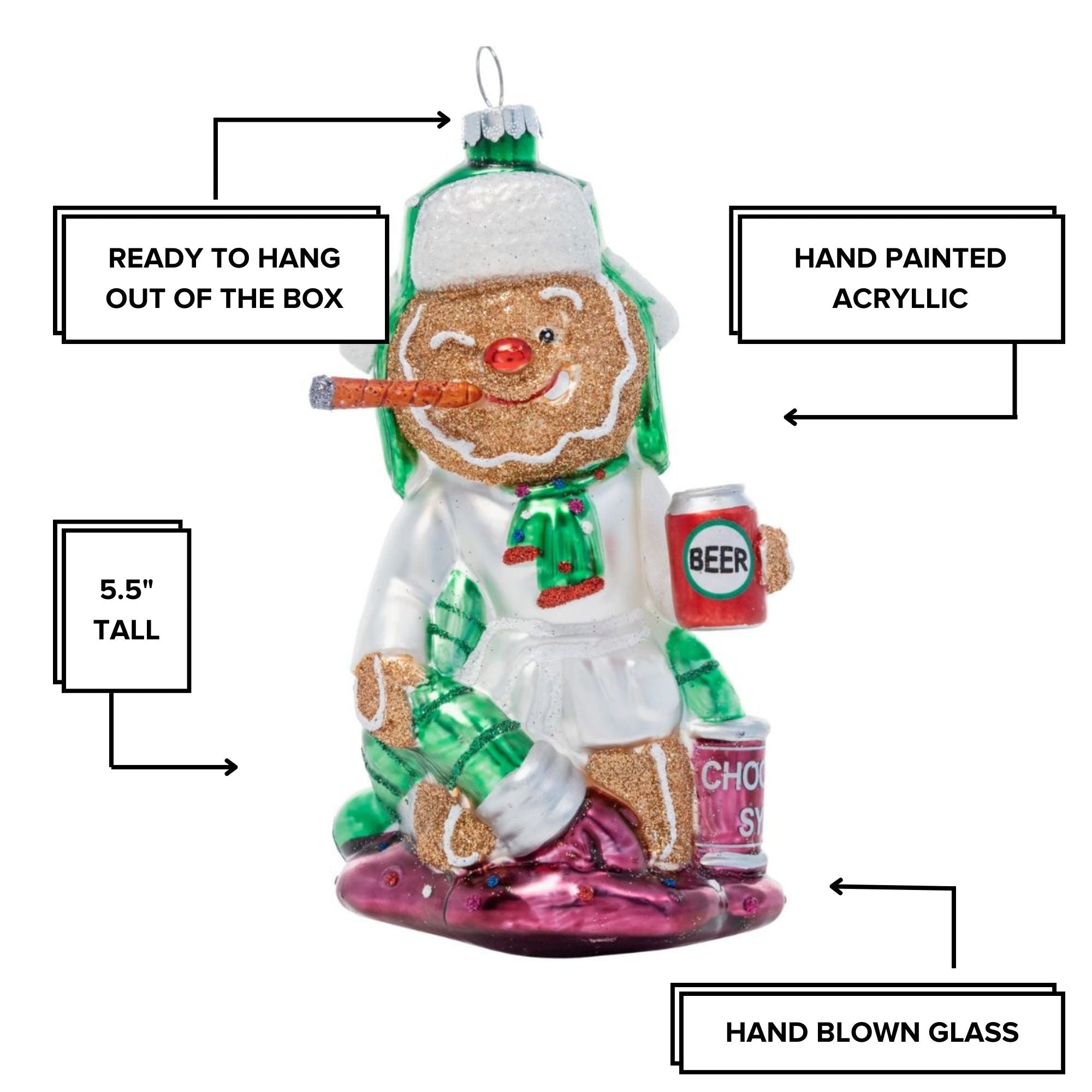 Cousin Gingerbreddie Ornament - UntamedEgo LLC.