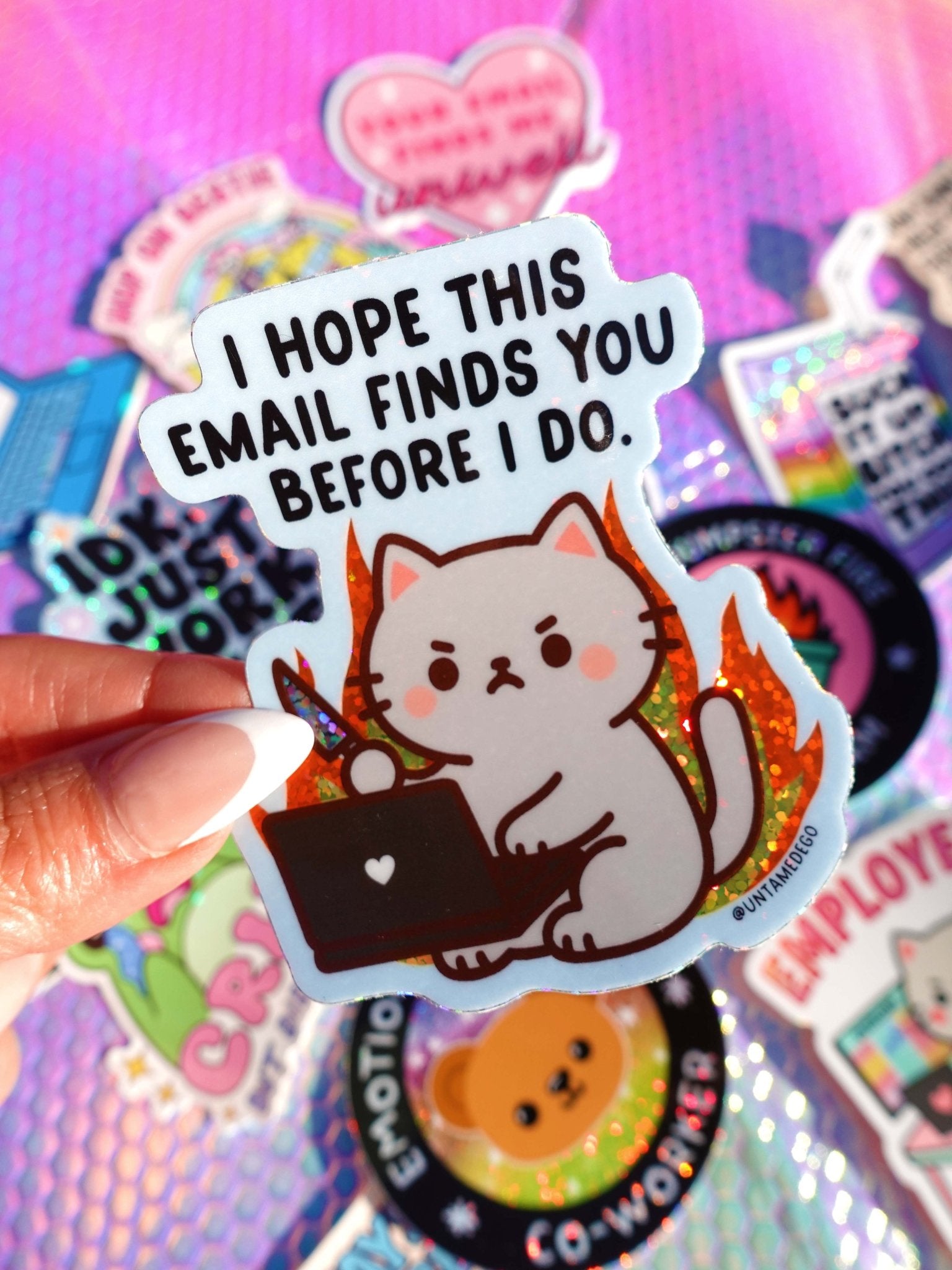 Crying In The Bathroom Stall Mystery Sticker Pack - UntamedEgo LLC.