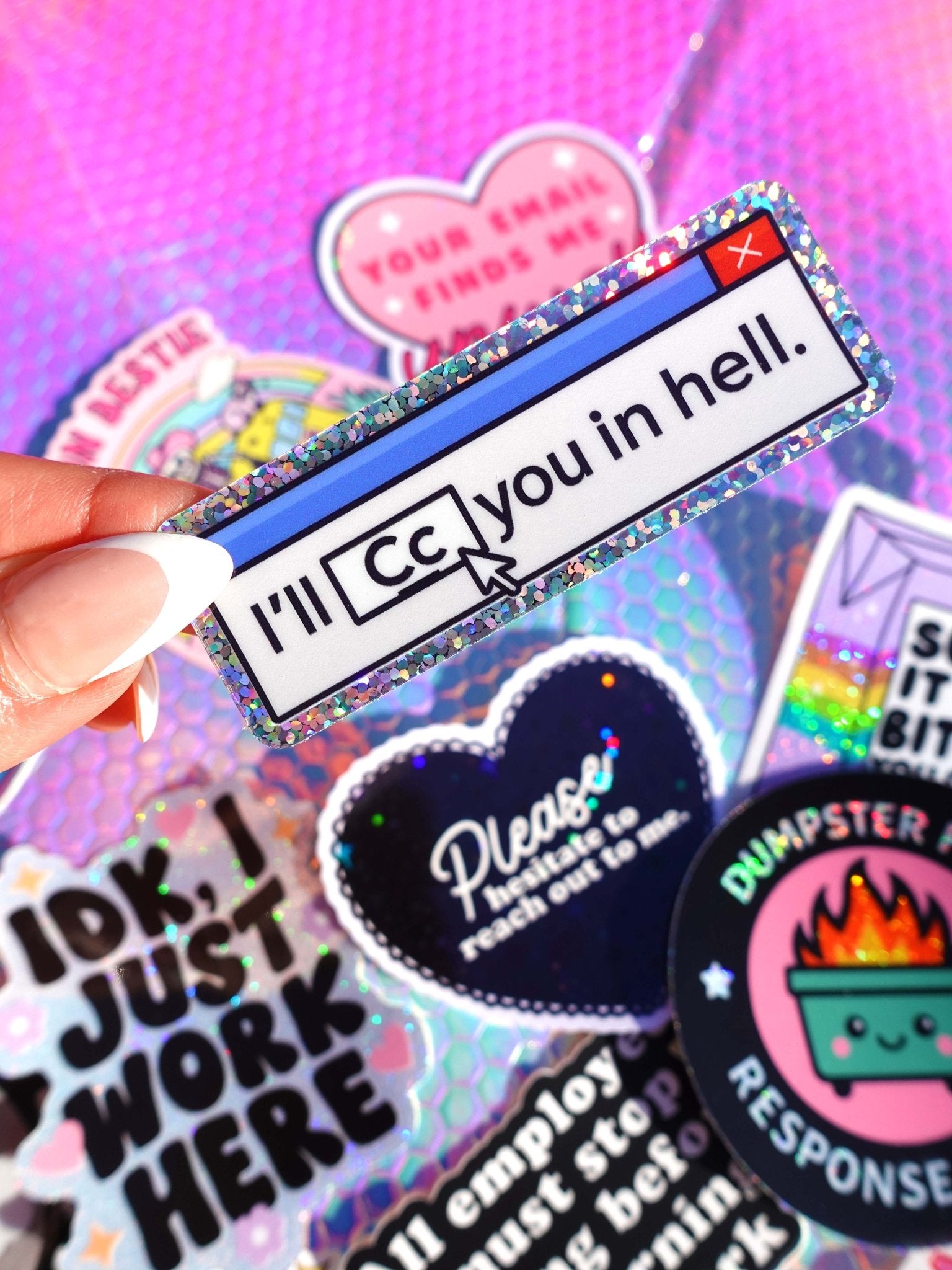 Crying In The Bathroom Stall Mystery Sticker Pack - UntamedEgo LLC.