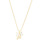 Crystal Bow Gold Dipped Necklace - UntamedEgo LLC.