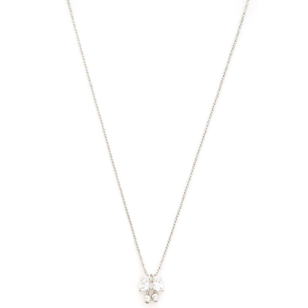 Crystal Bow Gold Dipped Necklace - UntamedEgo LLC.