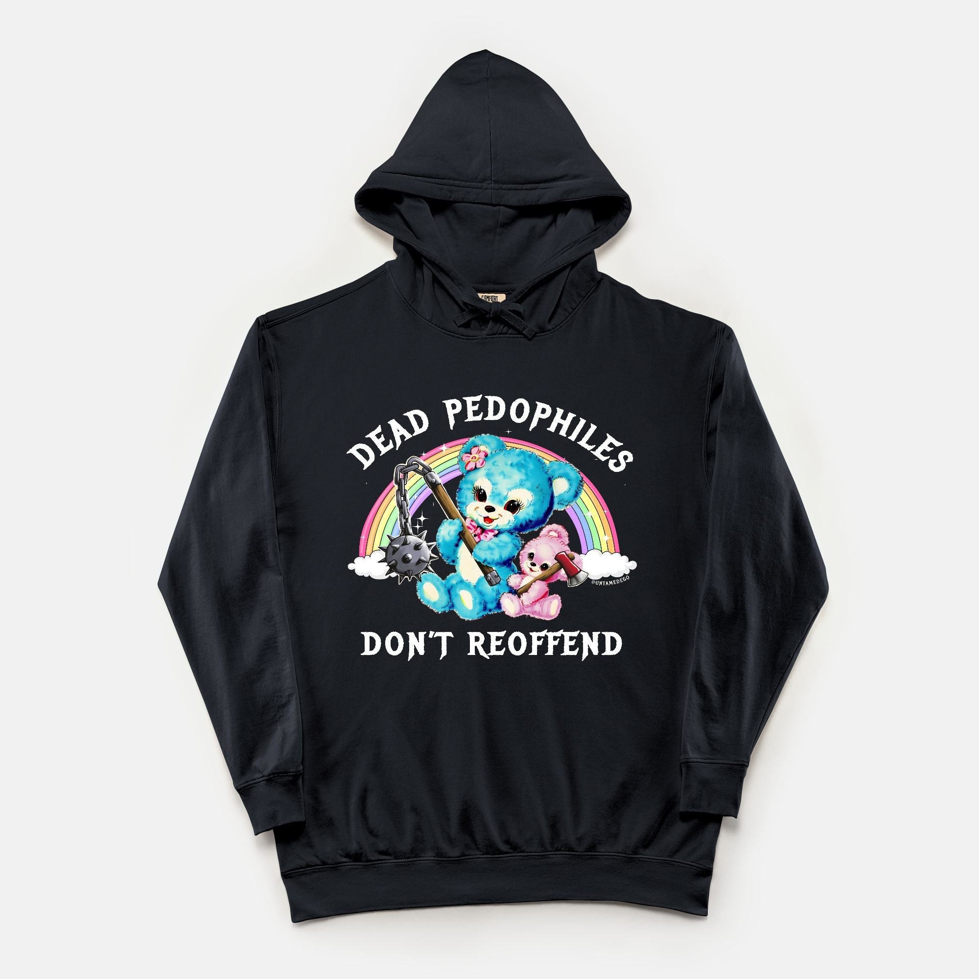 Dead Pedophiles Don't Reoffend Vintage Wash Hoodie - UntamedEgo LLC.