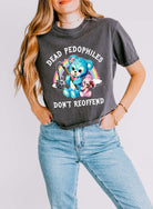 Dead Pedophiles Don't Reoffend Women's Cropped Boxy Tee - UntamedEgo LLC.