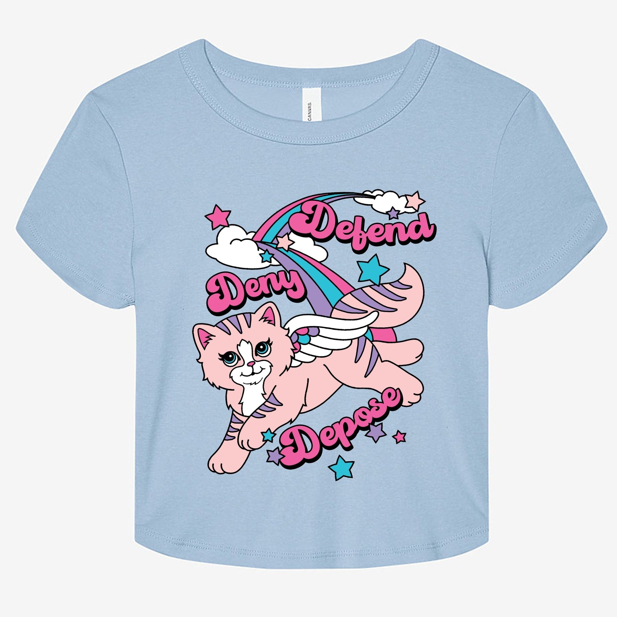 Defend Deny Depose Graphic Baby Tee - UntamedEgo LLC.