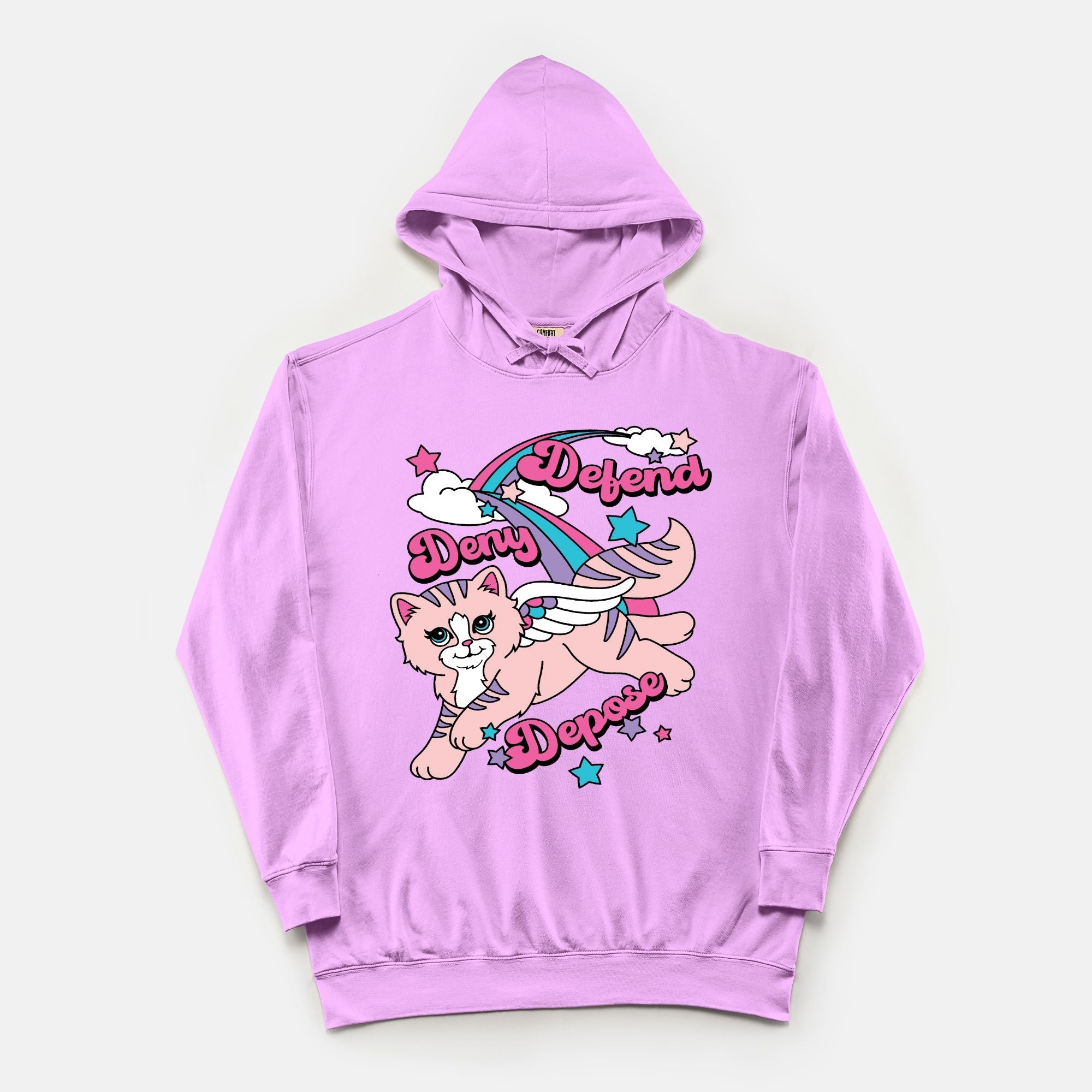 Defend Deny Depose Vintage Wash Hoodie - UntamedEgo LLC.