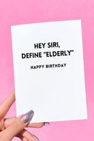 Define Elderly Funny Birthday Card - UntamedEgo LLC.