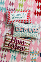 Demure Needlepoint Pillow - UntamedEgo LLC.