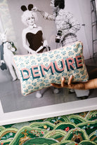 Demure Needlepoint Pillow - UntamedEgo LLC.