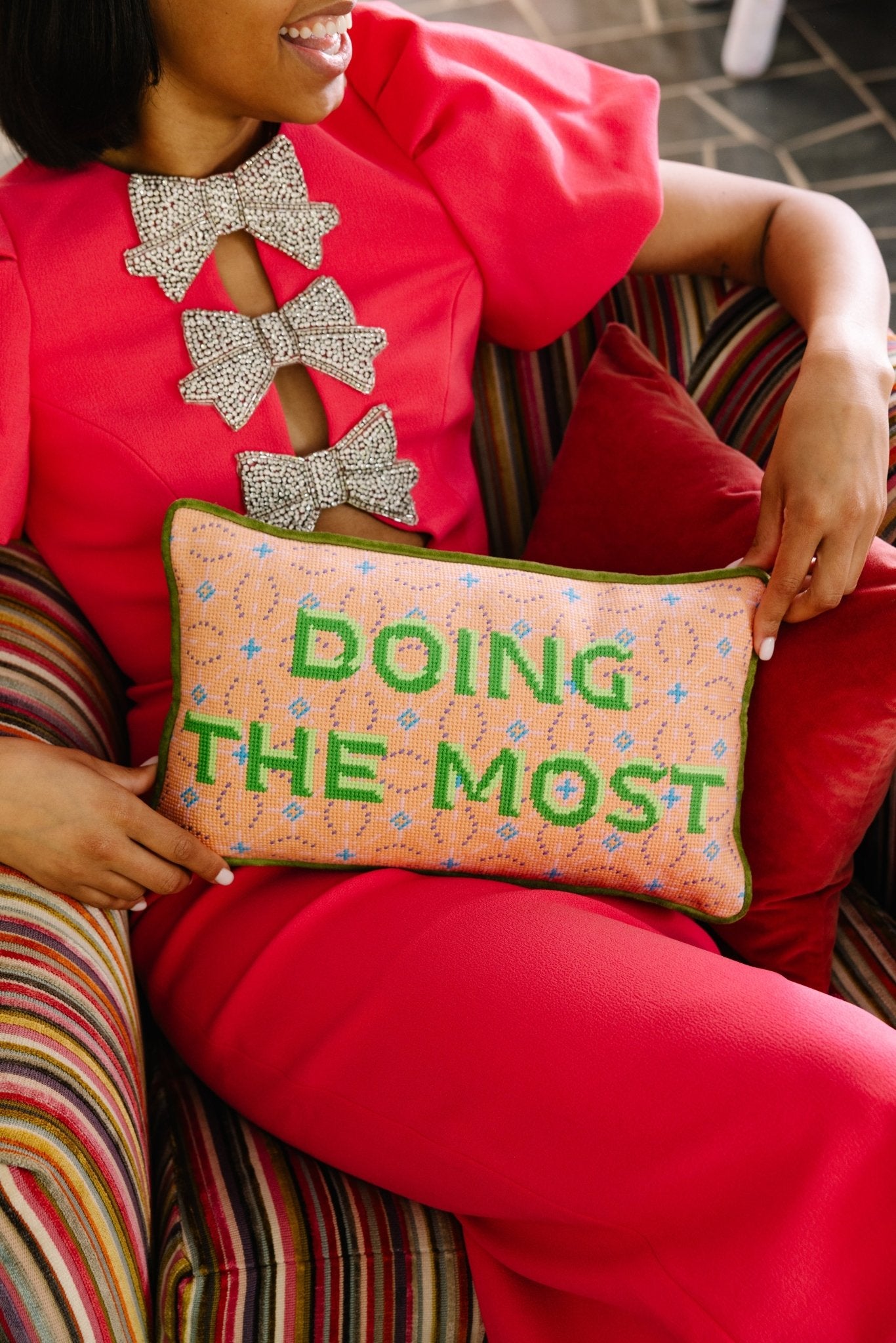 Doing the Most Needlepoint Pillow - UntamedEgo LLC.